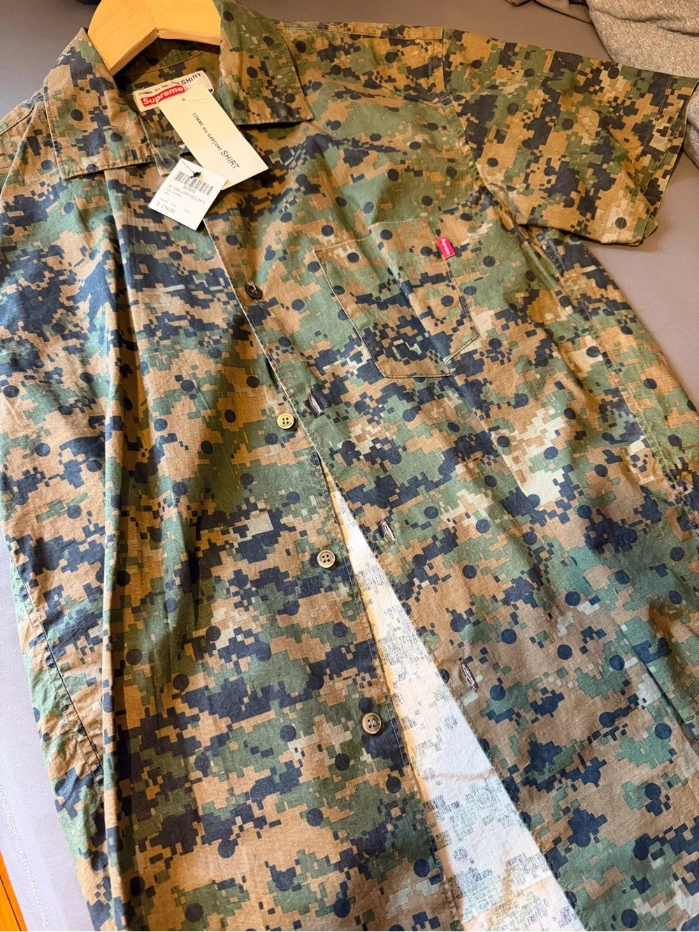 Supreme x Comme des Garçons Digi Camo Button Up Size Small